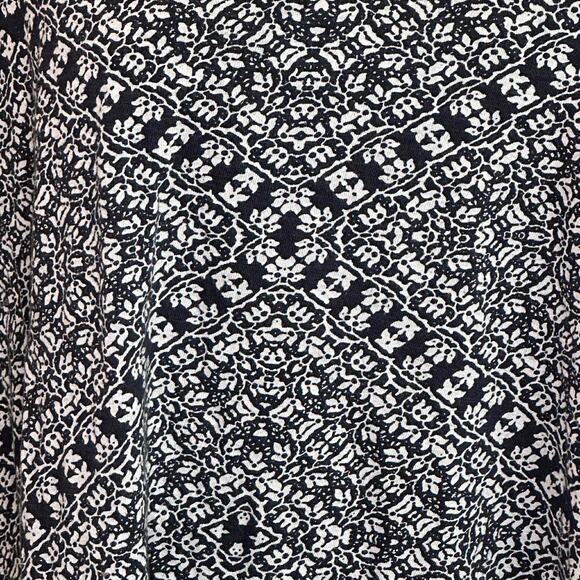 D10 Lucky Brand 3/4 Sleeve Boho Print Top, Size 1X, Pre-owned - Picture 3 of 5